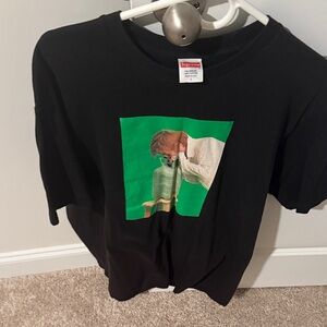Supreme Black Tee with Green Graphic